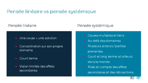 Pens&eacute;e lin&eacute;aire vs pens&eacute;e syst&eacute;mique